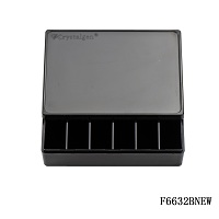 Western孵育盒6分格,黑色,硅化处理F6632BNEW