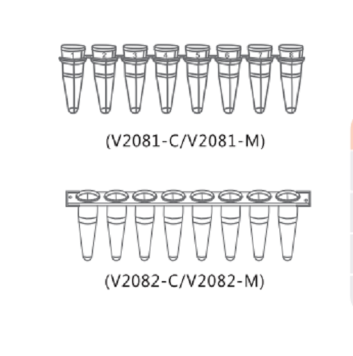 光学8联排管（0.2ml透明带盖PCR八联管）V2081-C