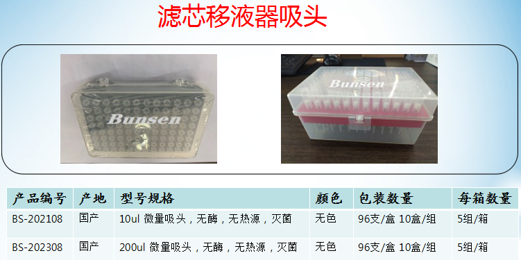 Crystalgen科晶吸头|滤芯通用型吸嘴10ulS-5009