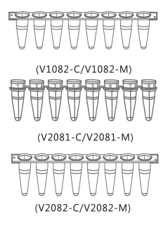 上海 pcr八联管0.1ml八联排-PCR8联管V1082-C