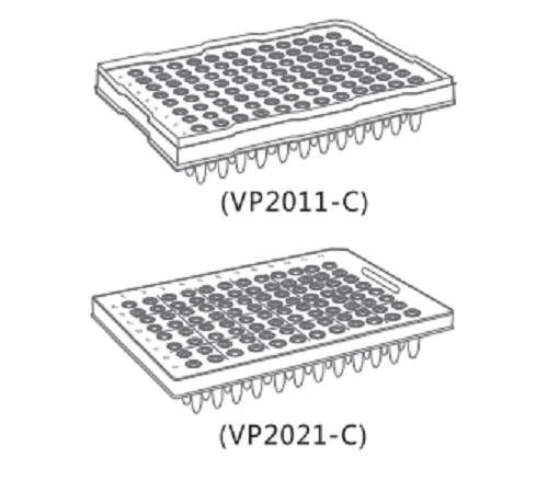 荧光定量PCR仪用0.2ml无裙边96孔板VP2001-C