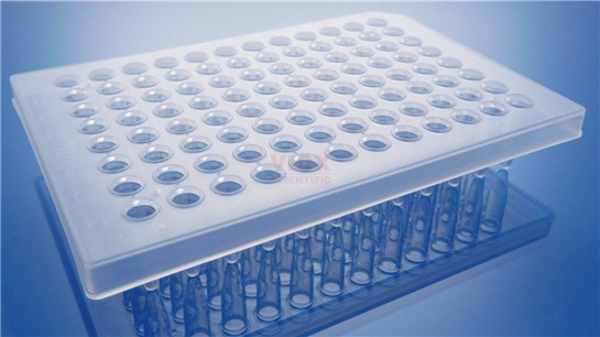 新疆 pcr板-0.2ml半裙边透明PCR 96孔板VP2011-C
