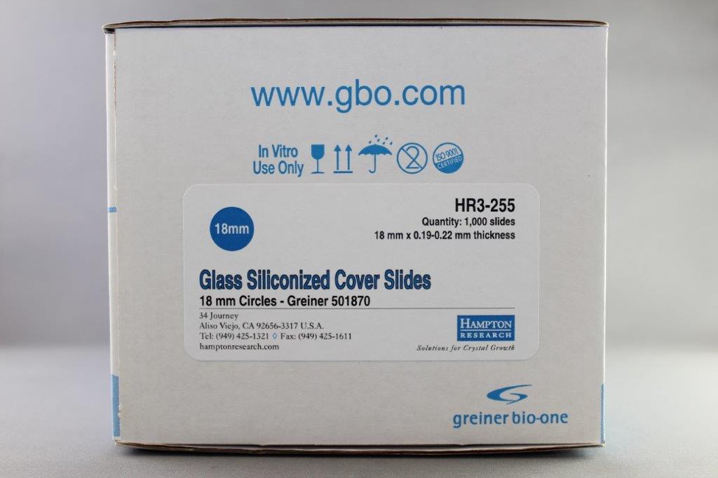 Hampton蛋白结晶试剂盒Siliconized Glass Coverslips (Greiner)