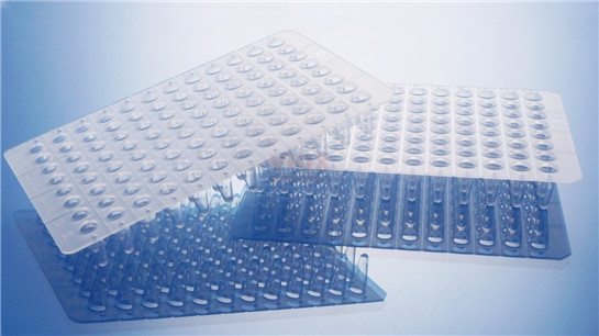 PCR 96孔板-无裙边0.1mlPCR板带光学封板膜VP1011-C