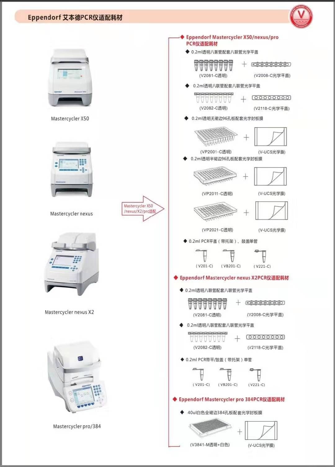 EPPendorf 艾本德PCR仪配耗材 八联管0.2mlV2081-C