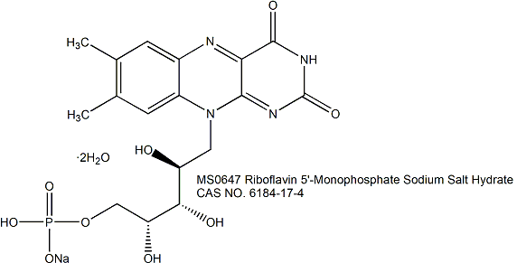 Riboflavin 5′-Monophosphate Sodium Salt Hydrate (FMN-Na) 核黄素-5′-单磷酸钠盐水合物