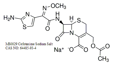 Cefotaxime Sodium Salt 噻孢霉素钠（头孢噻肟钠）