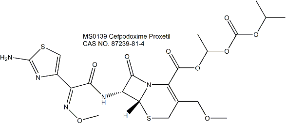 Cefpodoxime Proxetil 头孢泊肟酯