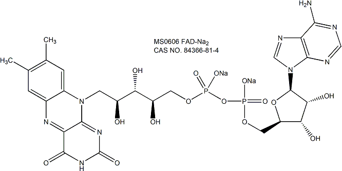 FAD-Na2 黄素腺嘌呤二核苷酸二钠盐