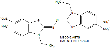 ABTS 2,2-连氮基-双-(3-乙基苯并二氢噻唑啉-6-磺酸)二铵盐