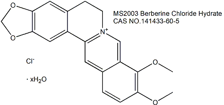 Berberine Chloride Hydrate 盐酸小檗碱水合物（盐酸黄连素水合物）