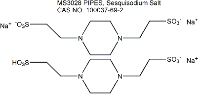 PIPES, Sesquisodium Salt 1,4-哌嗪二乙磺酸倍半钠盐