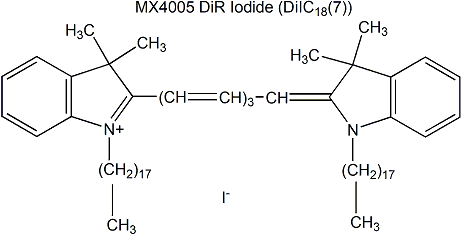 DiR Iodide (DiIC18(7)) 细胞膜深红色荧光探针