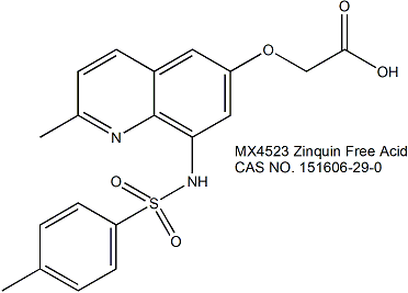 Zinquin Free Acid 锌离子荧光探针