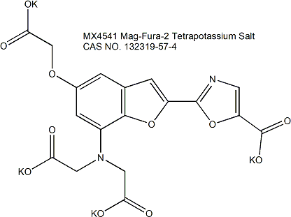 Mag-Fura-2 Tetrapotassium Salt, Cell Impermeant 镁离子荧光探针