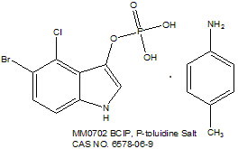 BCIP, P-toluidine Salt  5-溴-4-氯-3-吲哚磷酸对甲苯胺盐