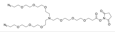 N-NHS-PEG3-N-bisPEG3-azideAP11699
