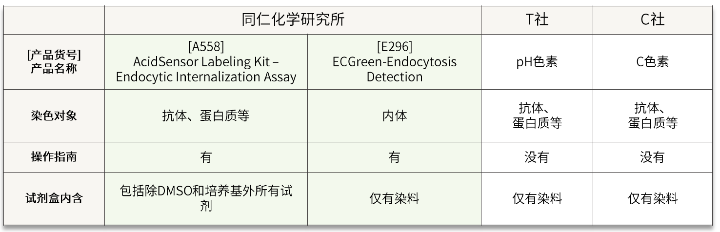 AcidSensor Labeling Kit – Endocytic Internalization Assay 细胞内吞作用的内化过程检测货号：A558